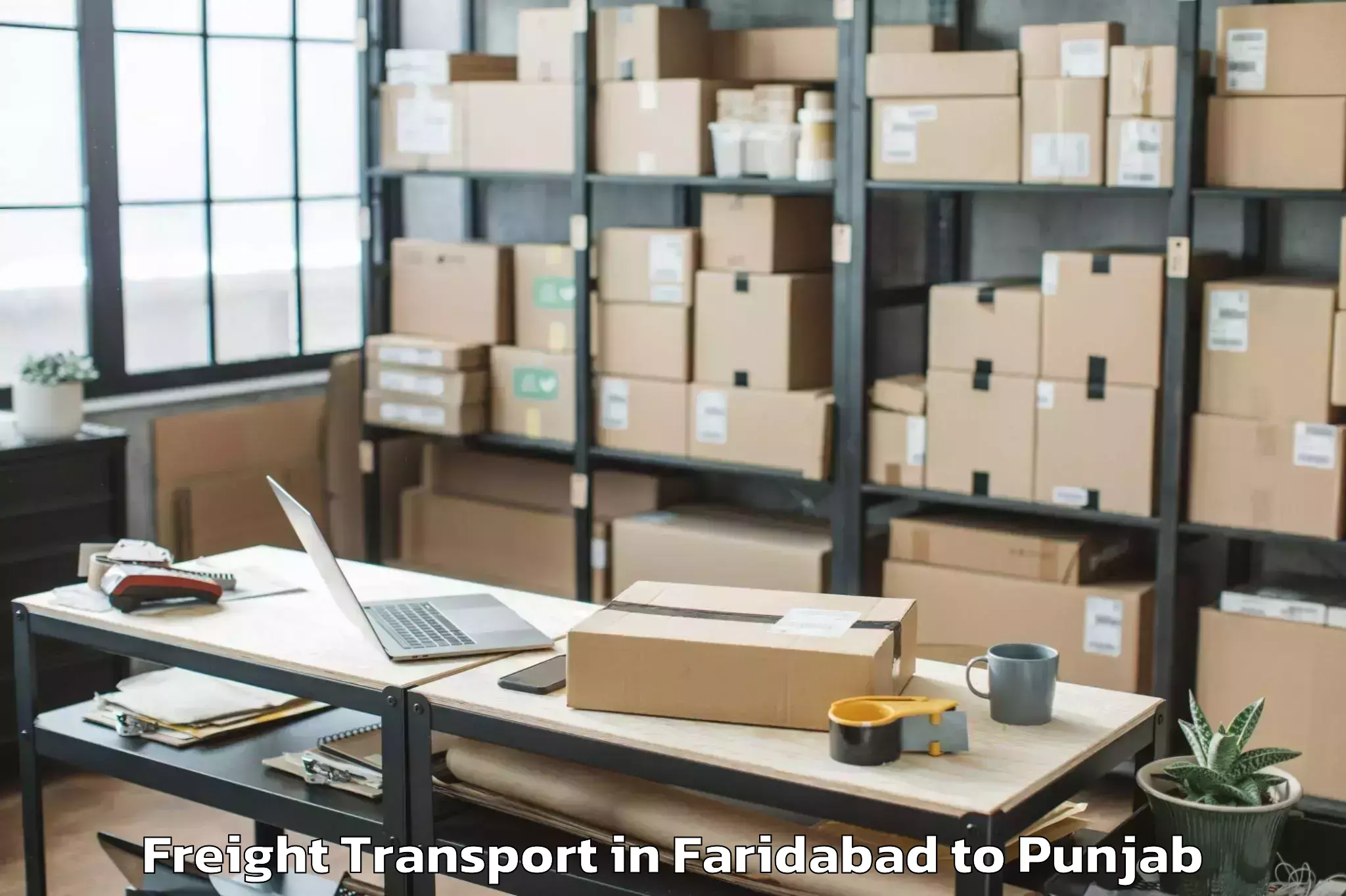 Faridabad to Mukerian Freight Transport Booking